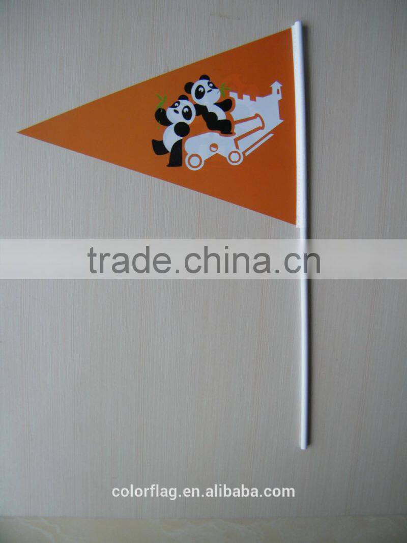 pvc warning hand flag