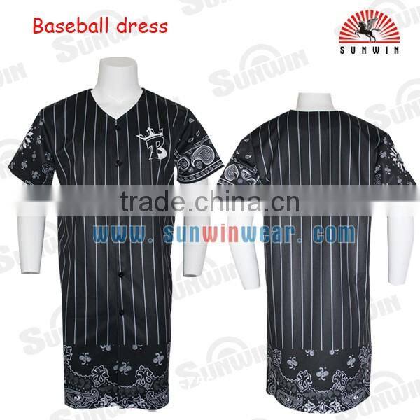 team men's printed baseball jerseys with OEM service