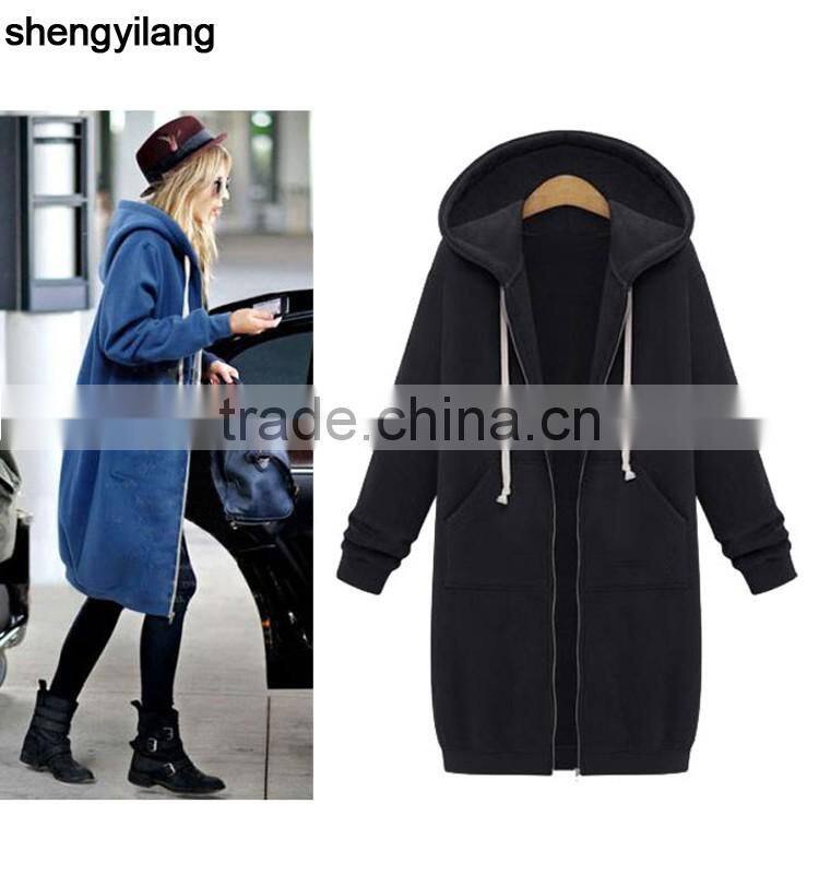 prom popular trend slim fit Elongated urban extra long hoodies/coat /outwear manufacturer