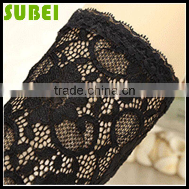 Summer ultra-thin sexy hollow out lace socks,black and white color sun protection lacy socks