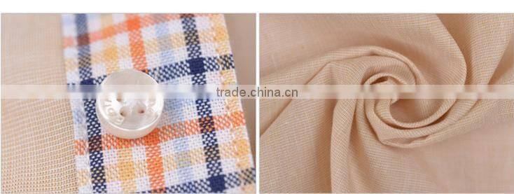 Latest shirts design for men button down black button plaids placket classical cuff dress shirt for young fashionable boy