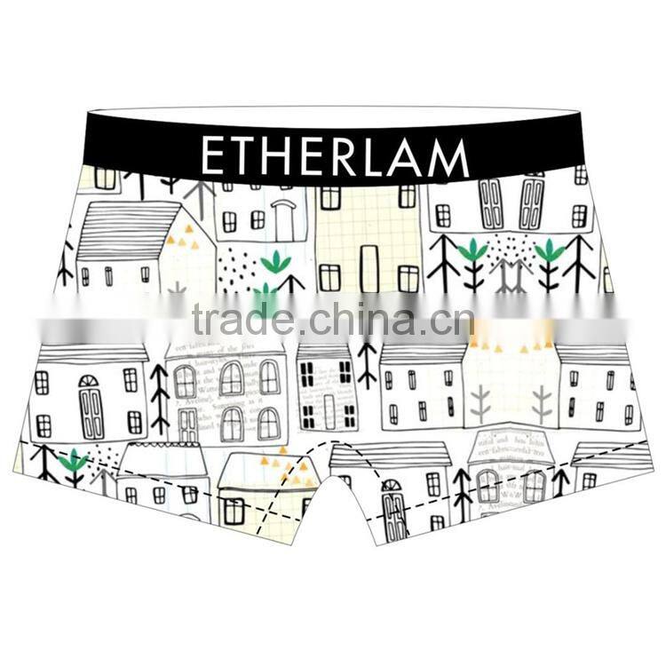 New Design Custom Breathable Printing Men Underwear Sexy Gay Male Boxer