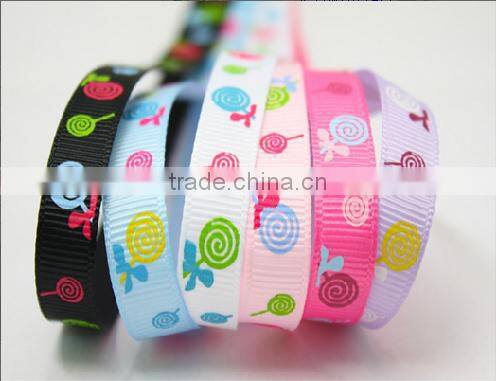 hi-ana ribbon 184 Custom Printed Christmas Candy Ribbon Hand made gift ribbon La Ribbon