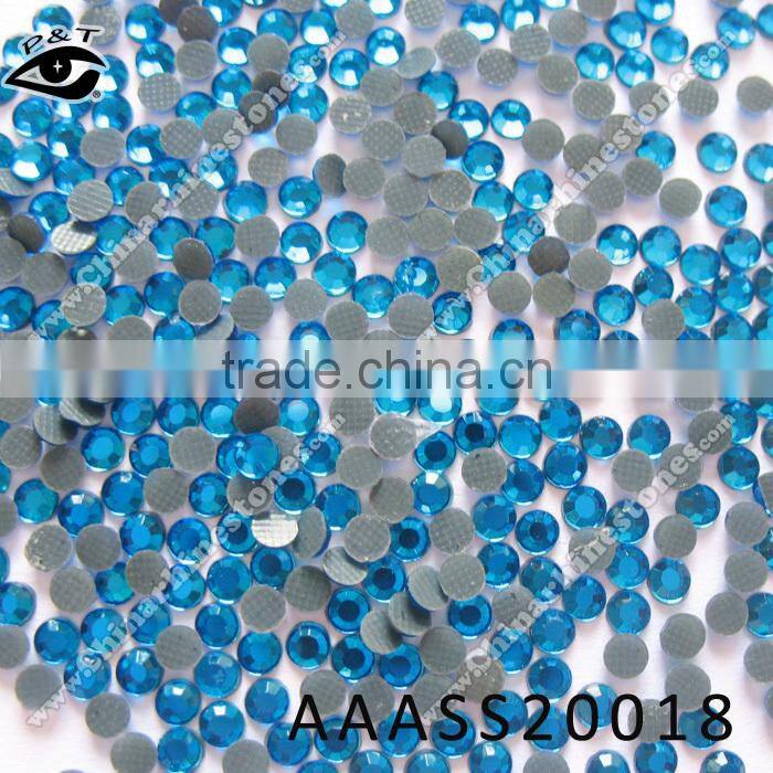 Hot fix Rhinestone 5MM SS20 peacock blue rhinestone for clothing shoes