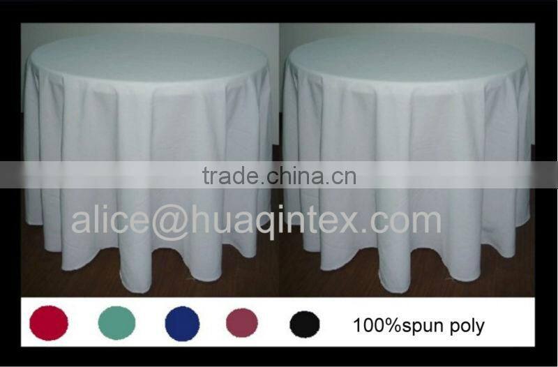 Hospitality Spun Polyester Tablewares , Commercial Spun Poly Napkin And Table Linen