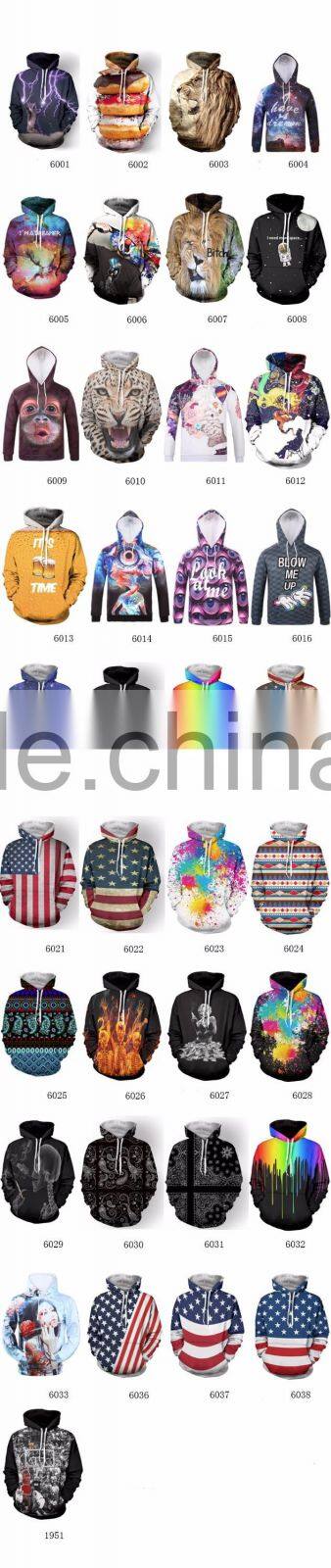 Unisex Fashion USA American Flag Print Hooded Slim Pullover Hoodie Sweatshirt