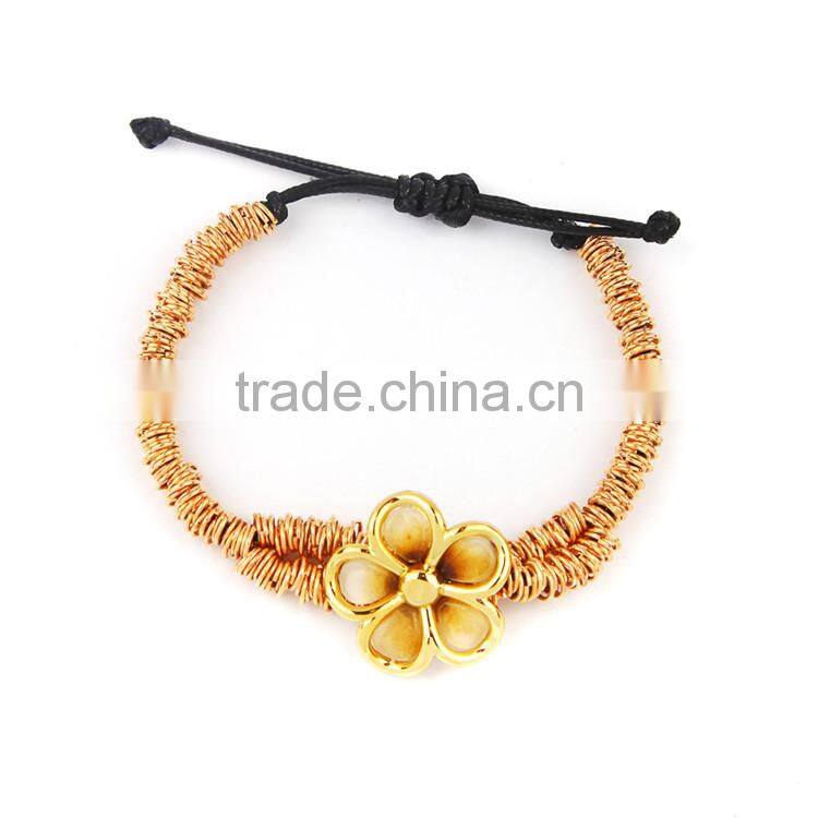 2015 fashion metal circle chain bracelet 5