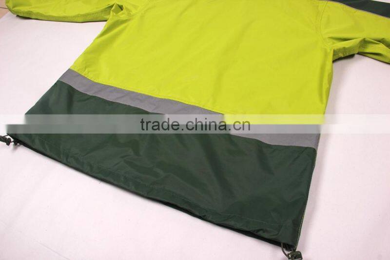 workers raincoat heavy duty/pvc two piece raincoat