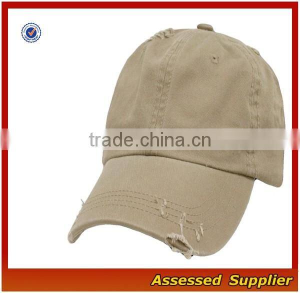 Hot fashion ripped dad hat custom blank cotton dad hat cool casual baseball cap for wholesale