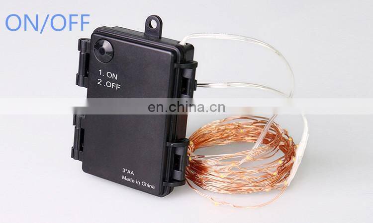 Wedding Decoration Battery Operated ON/OFF Waterproof LED Underwater String Lights