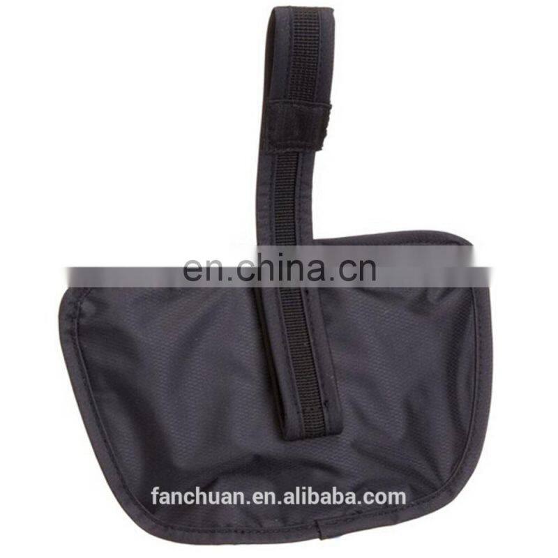 Black Color RFID Nylon Hidden Secret Money Belt