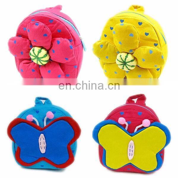 Cute Butterfly Backpack Girls School Bags Cheap Kids Trendy Bag Soft PP Cotton Wholesale