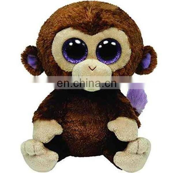 wholesales baby plush stuff toys big eyes 10 inch monkey animal toys