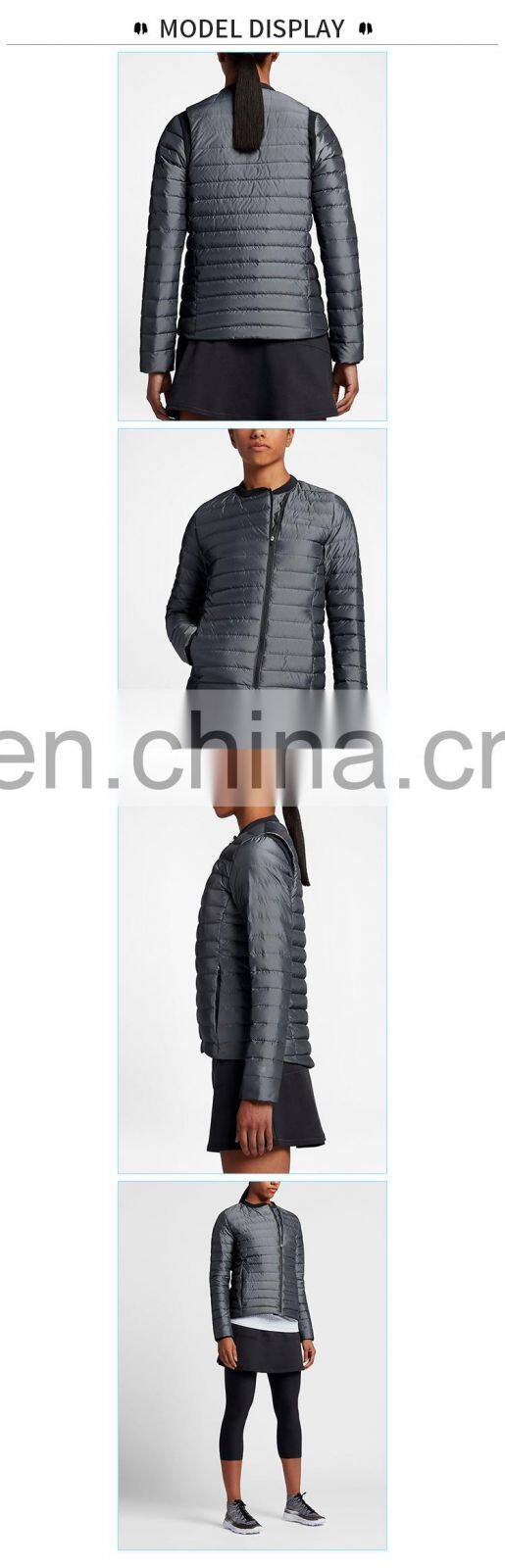 100% polyester lightweight waterproof wholesale blank varsity fashion nylon jackets women