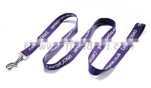 Newest hot selling pet dog leashes with comfortale touch nylon lanyards