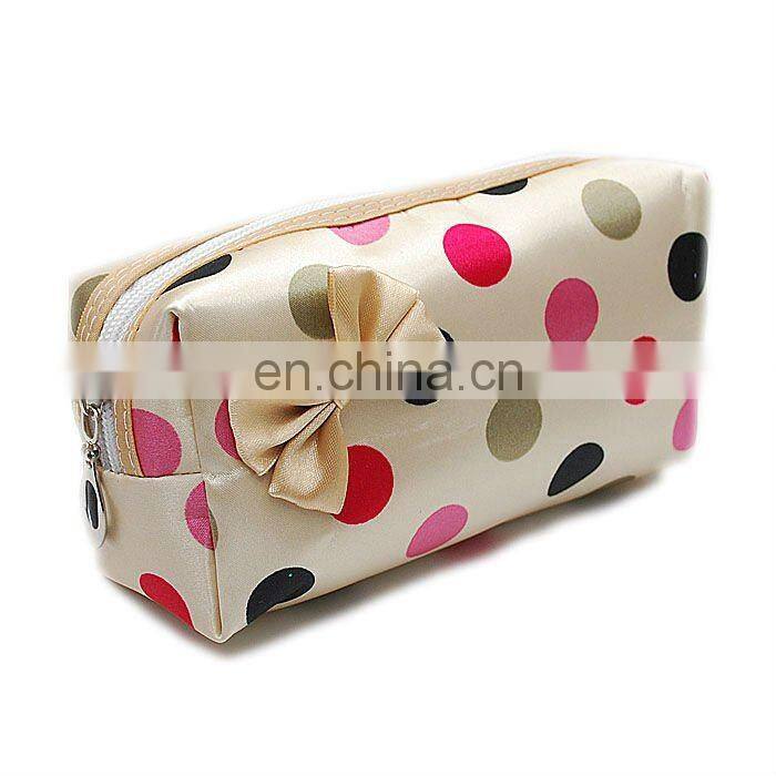gold PU cosmetic bag