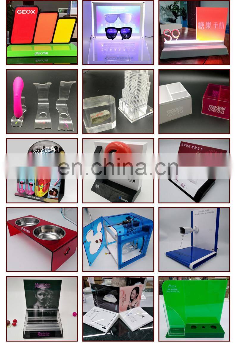 New design led PMMA menu card display stand plexiglass menu card display acrylic menu card holder