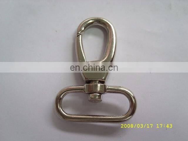 Wholesale 20mm size lead-free free sample custom metal snap hook for handbag handle