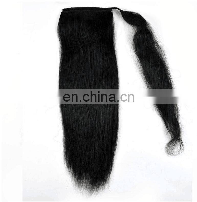 Professional Excellent Quality Brazilian Curly Afro Kinky Straight Hair Drawstring Ponytail For Black Women