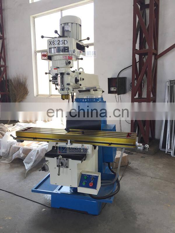 X6325D China Small Metal Vertical Turret Milling Machine