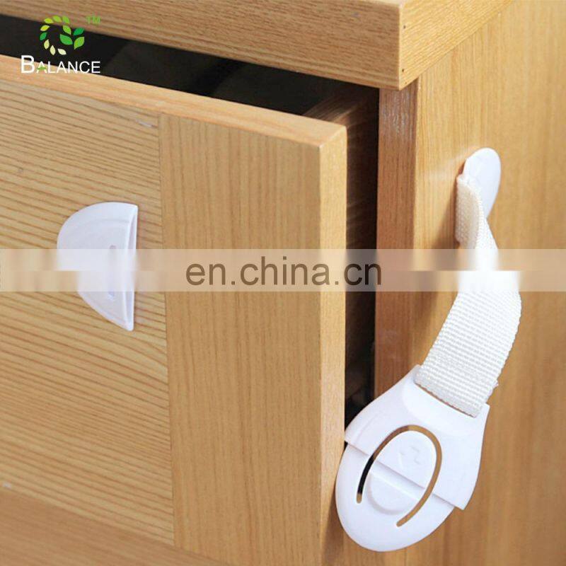 Baby proofing kids safety plastic lock Child Protective Drawer and Cabinet Locks