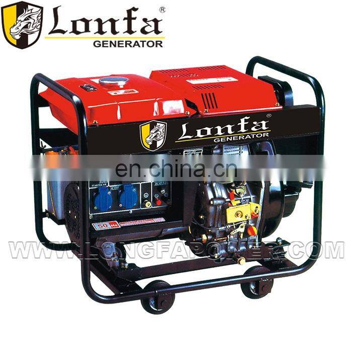 2200w portable open type diesel generator with wheels and handles