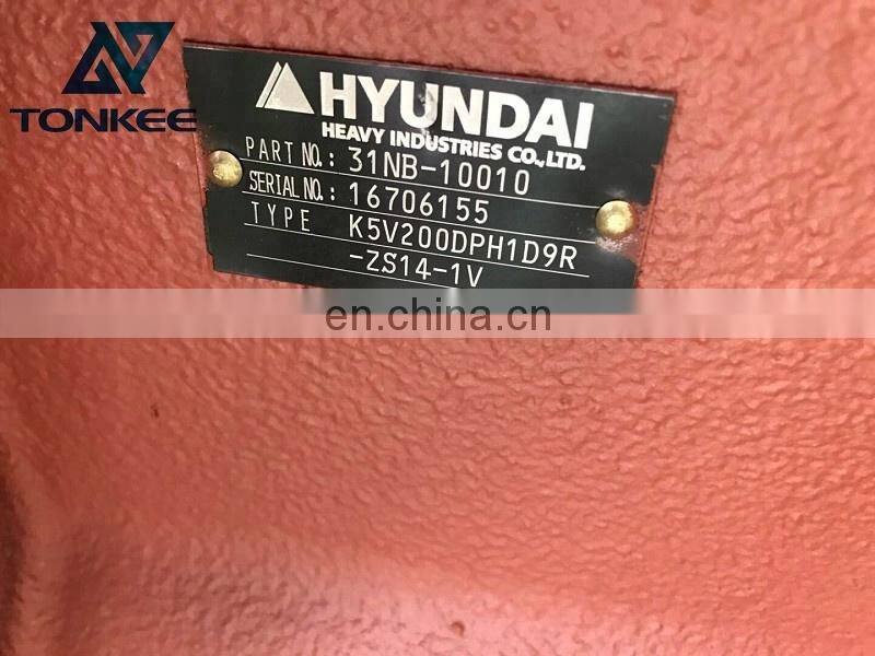 31NB-10010 31NB-10020 31NB-10022 hydraulic main pump K5V200DPH K5V200DPH1D9R-ZS14-1V piston pump R450LC-7 excavator