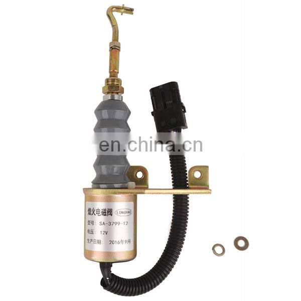 12V diesel engine fuel stop solenoid valve SA-3765-12 for Bosch Style