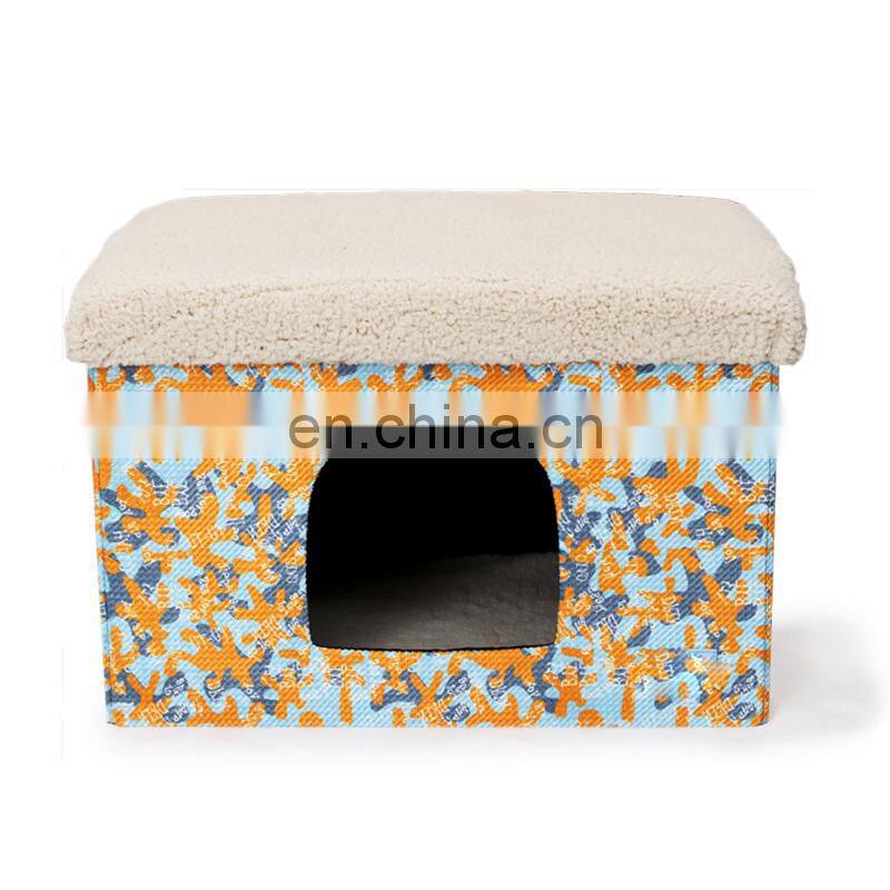 Hot Sale Winter Collapsible Pet Bed Portable Indoor Pet House Bed