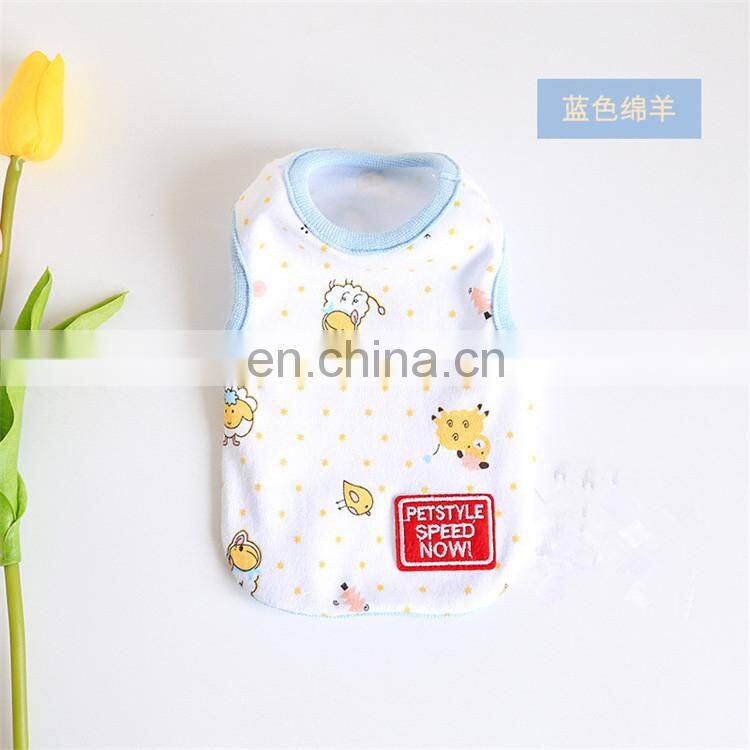 Wholesale 8 colors small puppy clothing spring dog baby xxs dog clothes