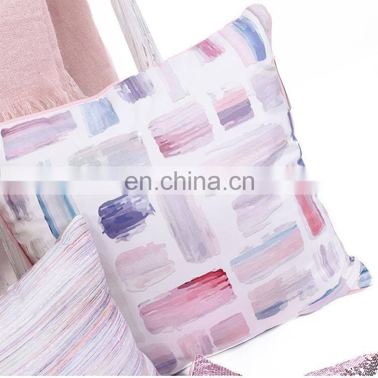 Winning designs Brush Painting art printed velvet cushion/decorative throw pillows