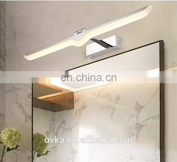 Modern simple bathroom LED mirror light for makeup mirror