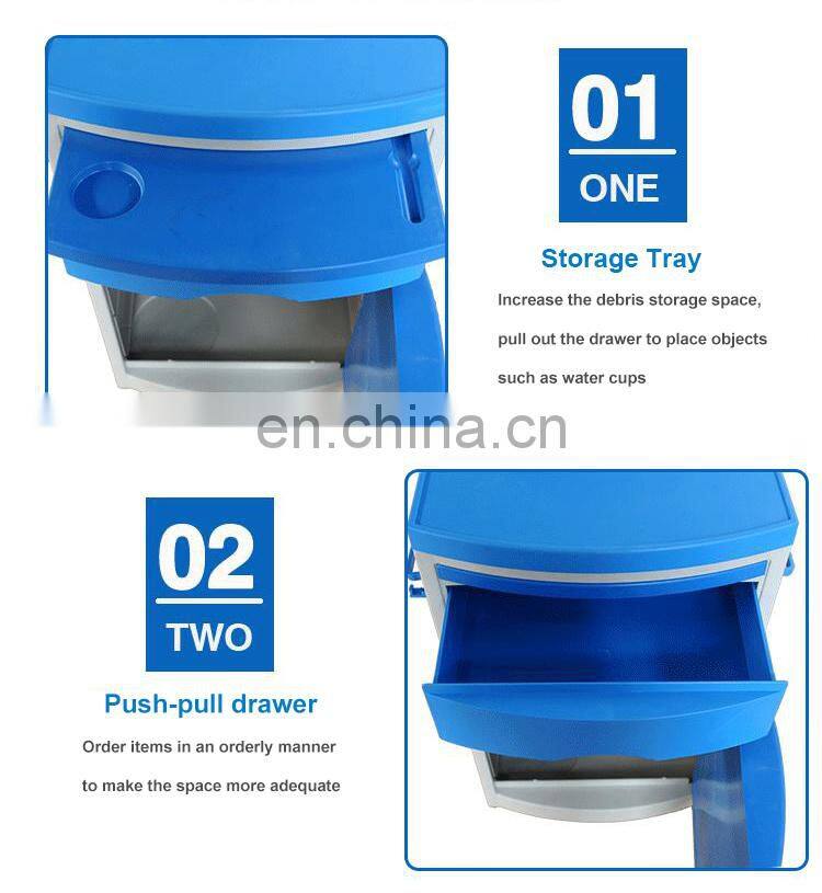 China Hospital Furniture Medical Abs Bedside Cabinet Patient Cabinet