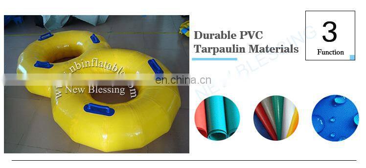 Hot-sale safe colorful inflatable swimming ring/laps/tube with handle
