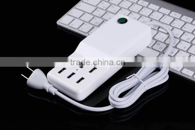 hot new products for 2015 6 port usb charger,5V 12A usb wall charger,6 usb universal charger,wall charger