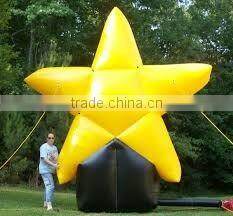 custom inflatable advertising ground star shape balloon