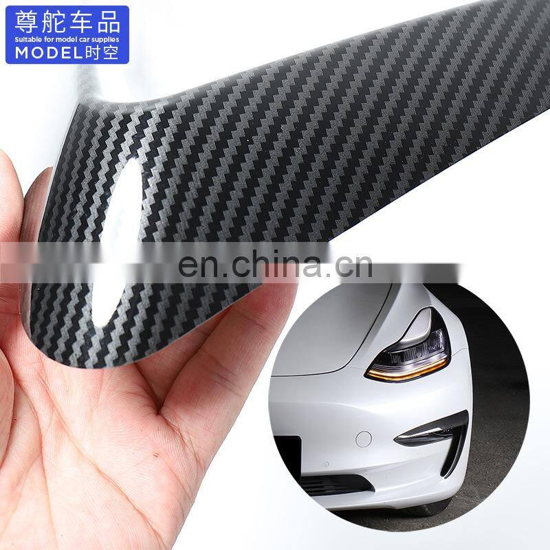 Used For Tesla Model 3 Style Carbon Fiber Front bumper trim for New Tesla model 3 Auto accessories