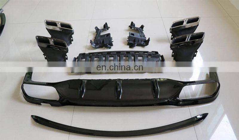 new style E-class w 213 body kitfor W213 E63 auto body kit diffuser with muffler tips E63 auto parts 2017 2016