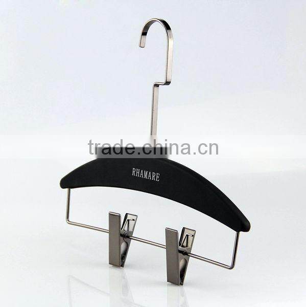 fashion high end plastic hanger anti-slip rubber hanger for clothes