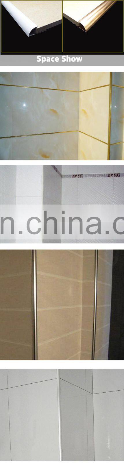 edge tile wholesale Silver color aluminum tile trim