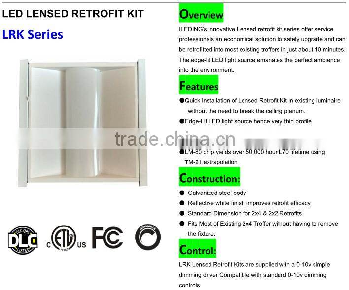 Best selling, factory price LED trofferluminaires LED troffer strip