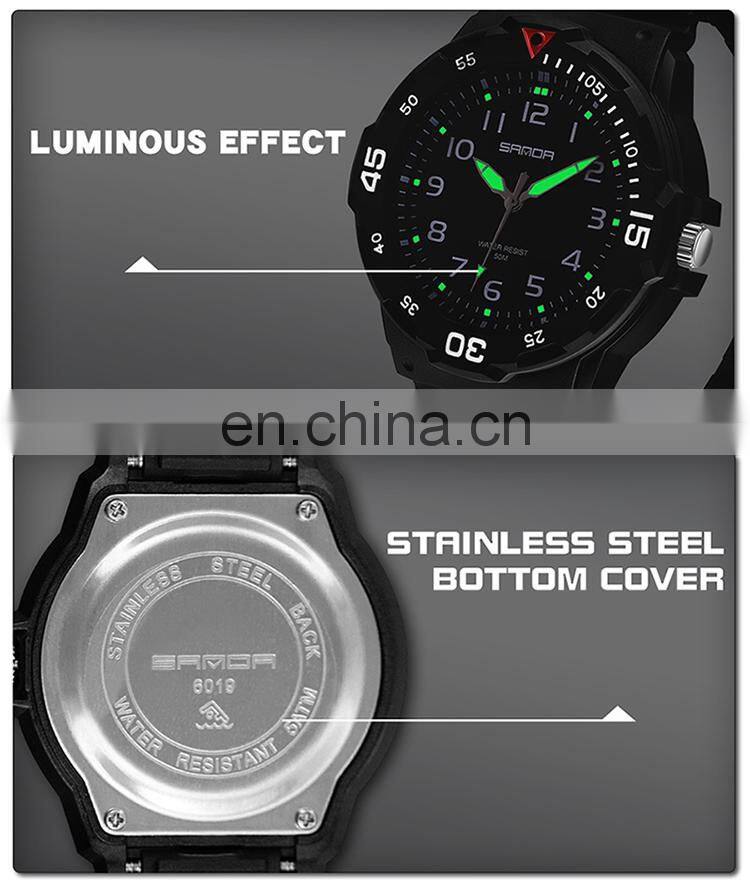Sanda 6011L 6019G New Mens Ladies Quartz Wrist Watches Luminous Water Proof Fashion Couple Watch Set