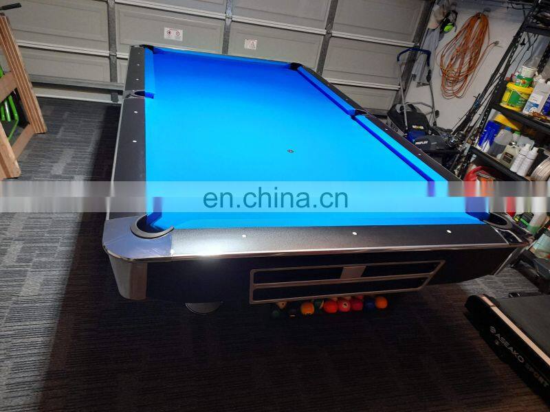 Wholesale modern 9ft Solid Wood Slate Snooker france Pool Table