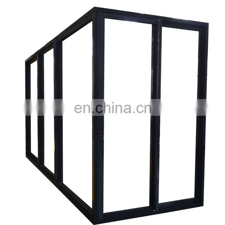 YY designed Australia standard modern Corner aluminum sliding door with double gazed glass for home or apartment use