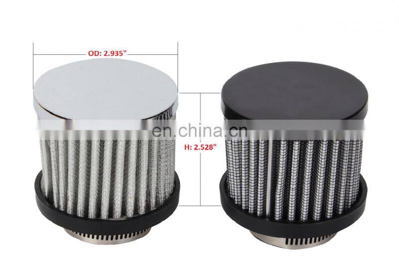 Universal Car Accessories 1-3/8" Valve Cover Air Cleaner Intake Air Filter Breather Non-shielded