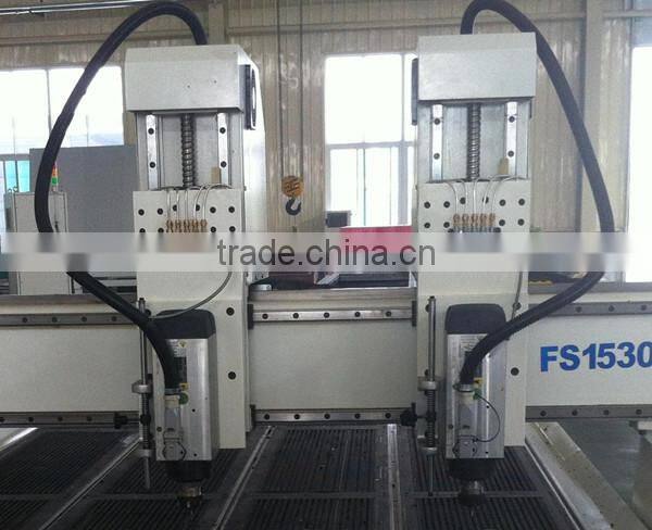 Carving kit with two heads cnc router