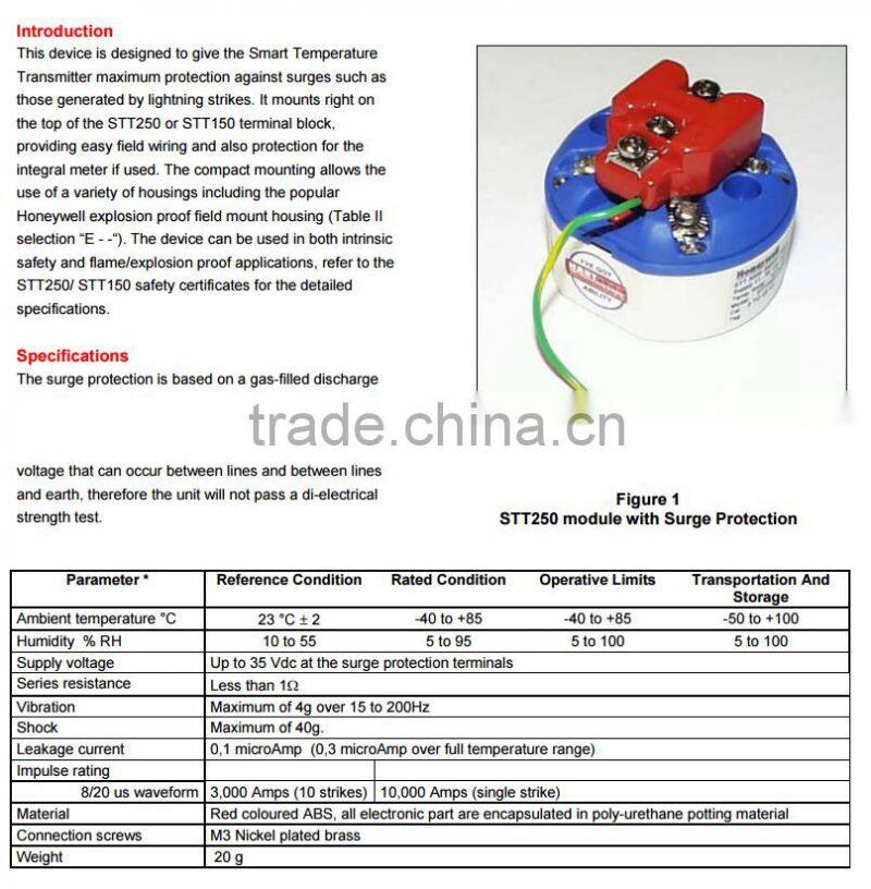 Honeywell Smart Temperature Sensor probe assembly STT250