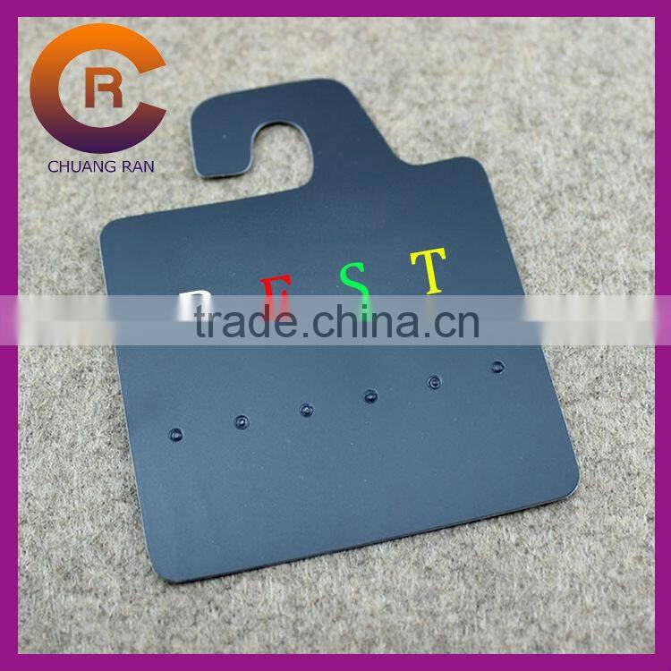 Cream color necklace earring display tags custom jewelry tags