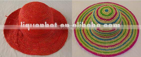 fashion design crochet paper hat / dress hat / summer hat