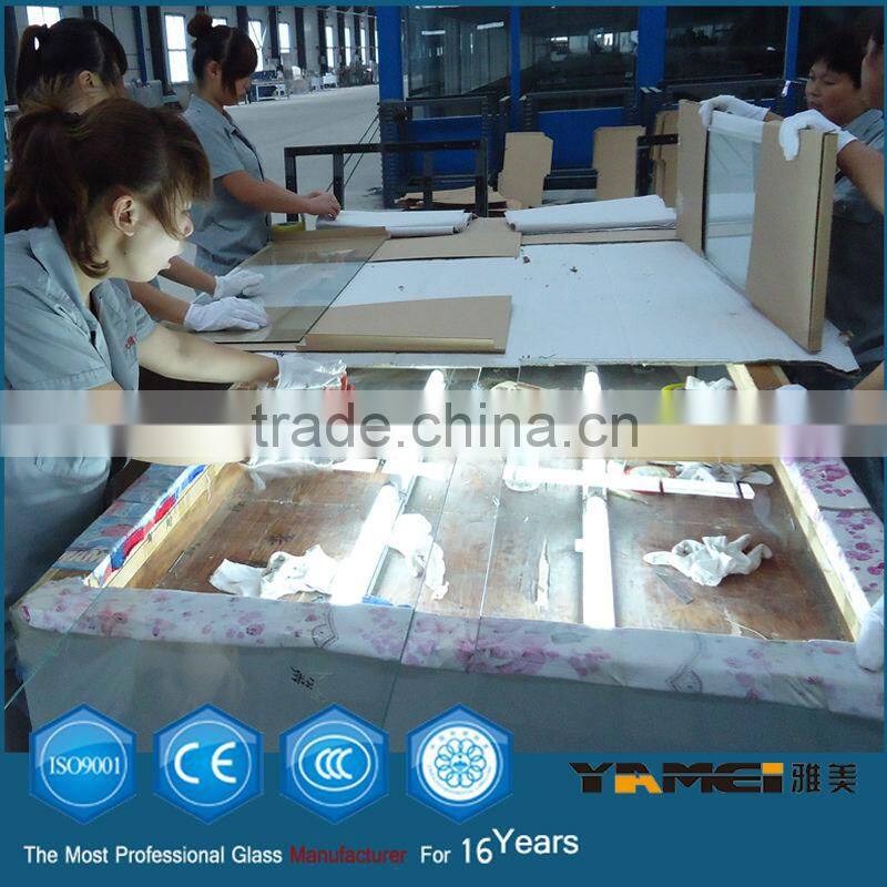 chemical tempering glass shower wall panels with CE CCC ISO SGS